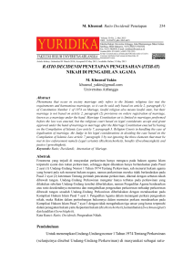 yuridika - Journal of Universitas Airlangga
