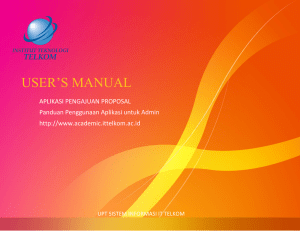 user`s manual - Telkom University