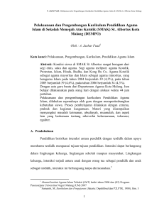 PELAKSANAN DAN PENGEMBANGAN KURIKULUM - E