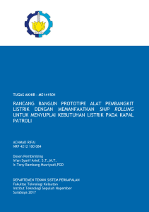 rancang bangun prototipe alat pembangkit listrik dengan