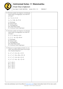 Antiremed Kelas 11 Matematika