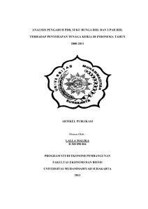 analisis pengaruh pdb, suku bunga riil dan upah riil terhadap