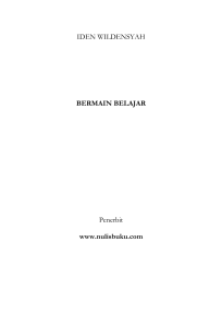 IDEN WILDENSYAH BERMAIN BELAJAR Penerbit