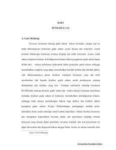 Chapter I - Universitas Sumatera Utara
