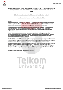 studi kasus : direktorat konservasi kawasan dan jenis ikan