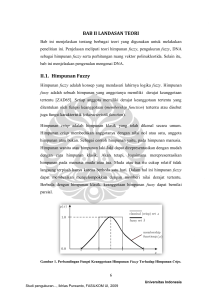 BAB II LANDASAN TEORI II.1. Himpunan Fuzzy