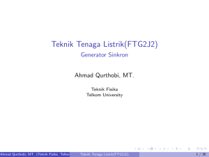 Teknik Tenaga Listrik(FTG2J2) - Generator