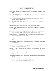 daftar pustaka - Universitas Sumatera Utara