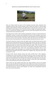 Agroforestry menjadi Metode Rehabilitasi Lahan Pertanian di Garut