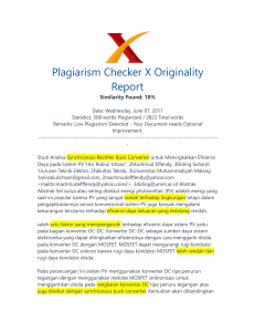 Plagiarism Checker X Originality Report