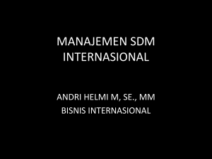 manajemen sdm internasional