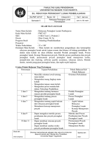 Silabi Mata Kuliah Rekayasa Perangkat Lunak