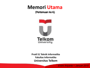 Advanced DRAM - Telkom University