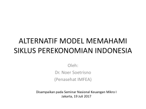 siklus perekonomian indonesia: suatu alternatif model