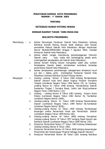 peraturan daerah kota pekanbaru - BPK RI Perwakilan Provinsi Riau