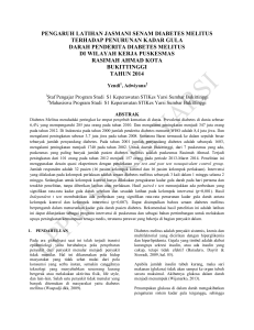 pengaruh latihan jasmani senam diabetes melitus terhadap