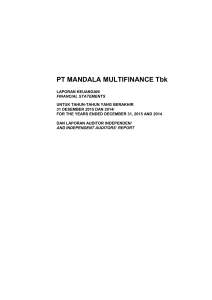 PT MANDALA MULTIFINANCE Tbk