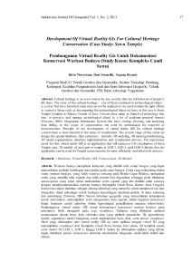 Pembangunan Virtual Reality Gis - ITB Journal