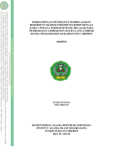 PERBANDINGAN PENERAPAN PEMBELAJARAN BERORIENTASI