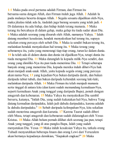 Indonesian Bible - Gospel o