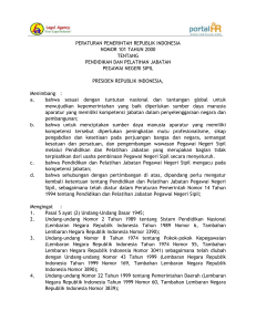 peraturan pemerintah republik indonesia nomor 101