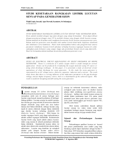 studi kesetaraan rangkaian listrik lucutan senyap - ANSN