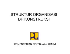 struktur organisasi bp konstruksi