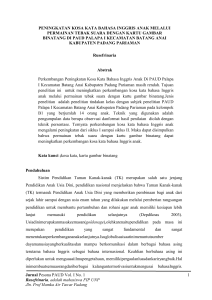 Jurnal Pesona PAUD Vol. I No. 1 1 Rusefrinaria