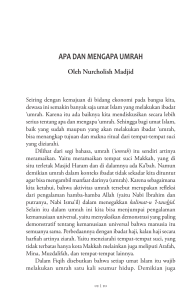 apa dan mengapa umrah