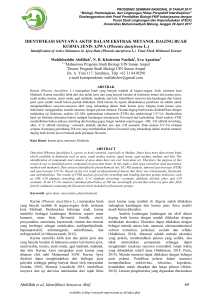 Abdillah et al, Identifikasi Senyawa Aktif 69