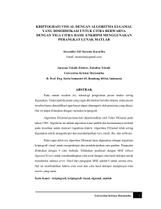 i KRIPTOGRAFI VISUAL DENGAN ALGORITMA ELGAMAL YANG