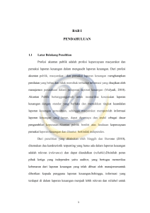 BAB I PENDAHULUAN - Widyatama Repository