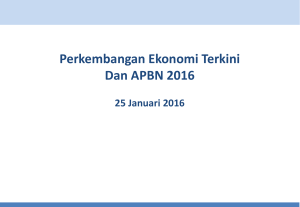 Perkembangan Ekonomi Terkini Dan APBN 2016