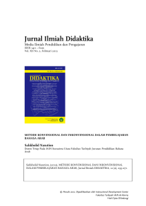 Jurnal Ilmiah Didaktika - Repository UIN Sumatera Utara