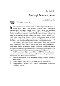 Strategi Pembelajaran - Universitas Terbuka Repository