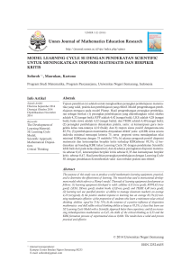 Unnes Journal of Mathematics Education Research
