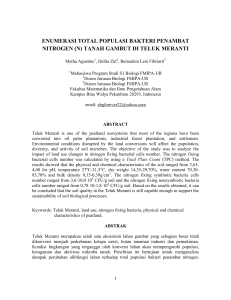 ENUMERASI TOTAL POPULASI BAKTERI PENAMBAT NITROGEN