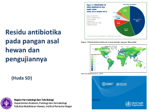 Perkembangan terkini residu antibiotika pada pangan