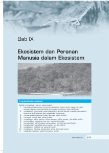 Ekosistem dan Peranan Manusia dalam