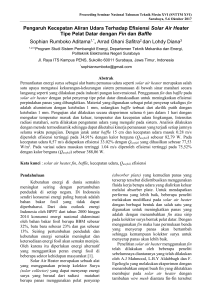 Full Paper Pengaruh Kecepatan udara terhadap efisiensi solar air