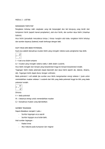 Modul 2 : Listrik