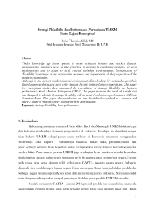 Strategi Fleksibiliti dan Performansi Perusahaan - e