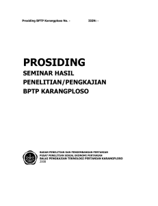 PENGKAJIAN SISTEM USAHATANI KRISAN DALAM