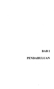 BABI PENDAHULUAN