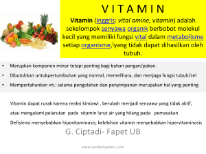 Vitamin dan Mineral