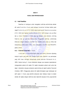 38 BAB IV HASIL DAN PEMBAHASAN 4.1 Hasil Penelitian