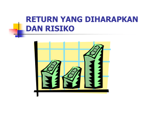 RETURN YANG DIHARAPKAN DAN RISIKO PORTOFOLIO