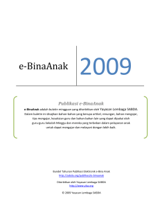 e‐BinaAnak 2009 - SABDA