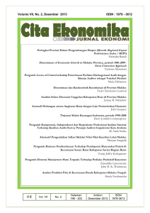 Volume VII, No. 2, Desember 2013 ISSN : 1978 - 3612