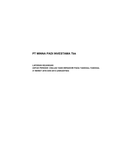 PT MINNA PADI INVESTAMA Tbk